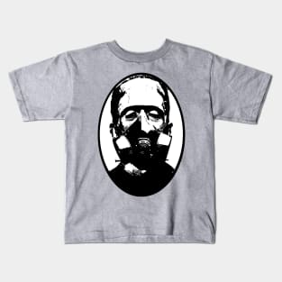 Gas Mask Frankenstein Kids T-Shirt